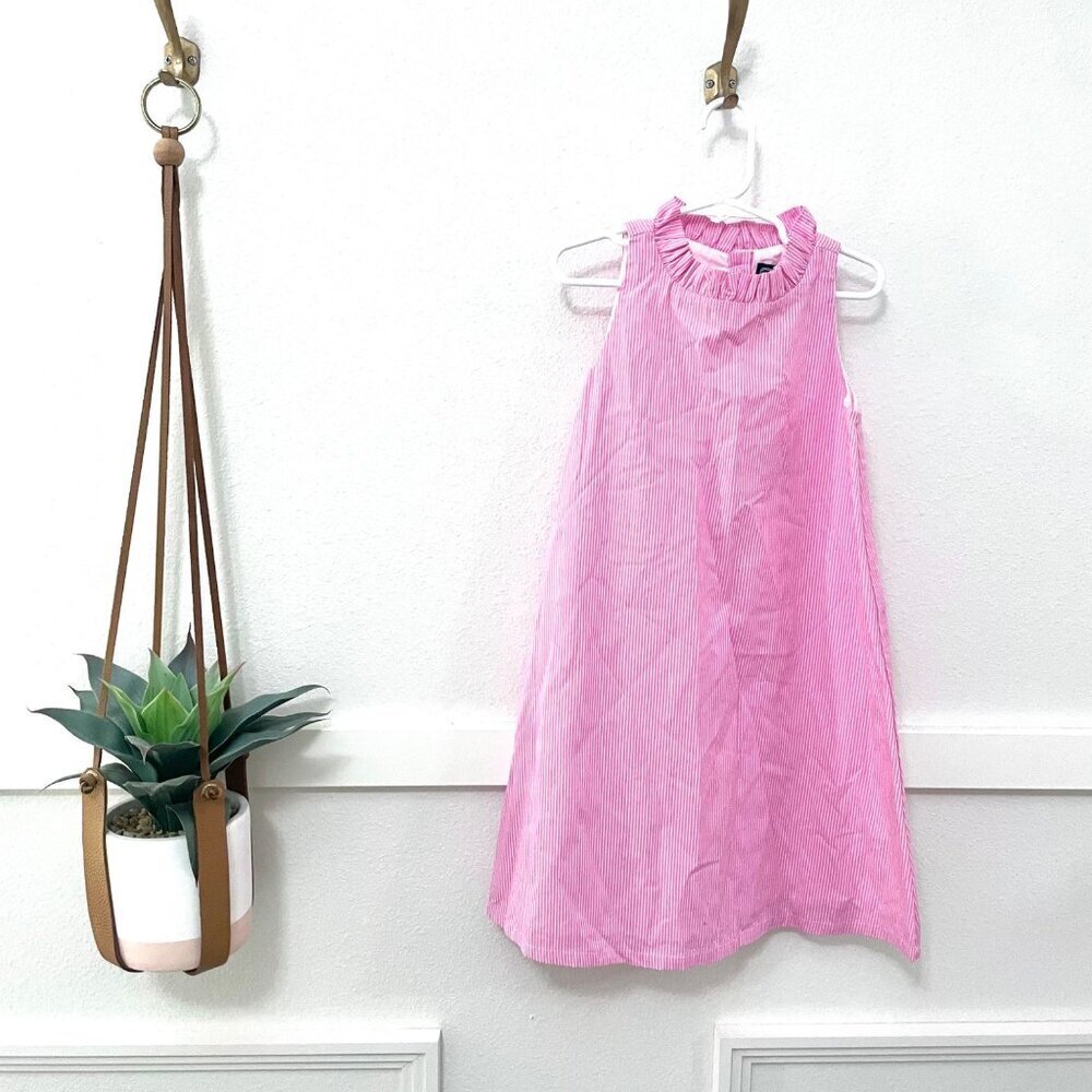 NWT Duffield Lane Girls Peggy Dress Pink Stripe Size 8